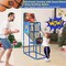 Costway 2-in-1 Kids Basketball Arcade & Sticky Balls Game w/Electronic Scoreboard Sound
